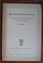 Museum Helveticum Vol. 3, Fasc. 3, Oktober 1946
