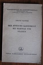 Der römische Kaiserkult bei Martial und Statius
