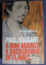 A Man Against a Background of Flames
