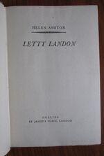 Letty Landon
 Additional Image
