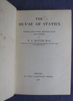 The Silvae of Statius
 Additional Image