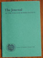 The Journal of the William Morris Society Volume VI Number 3 Summer 1985
