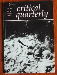Critical Quarterly, Volume 25, Number 4, Winter 1983
