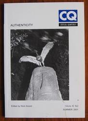 Critical Quarterly, Volume 43, Number 2, Summer 2001
