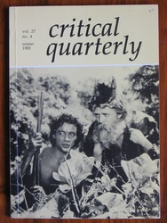 Critical Quarterly, Volume 27, Number 4, Winter 1985
