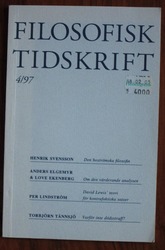 Filosofisk Tidskrift 4/97
