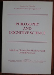 Philosophy and Cognitive Science: Royal Institute of Philosophy Supplement 34
