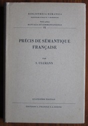 Précis De Sémantique Française
