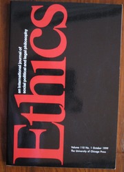 Ethics Volume 110 No. 1 October 1999
