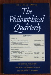 The Philosophical Quarterly Volume 49 No. 195 July 1999
