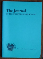 The Journal of the William Morris Society Volume VIII Number 3 Autumn 1989
