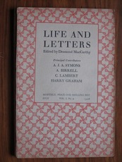 Life and Letters Volume I, No. 2, July 1928
