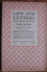 Life and Letters Volume I, No. 6, November 1928
