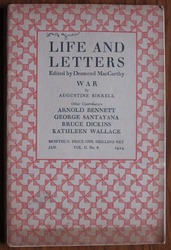 Life and Letters Volume II, No. 8, January 1929

