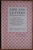 Life and Letters Volume II, No. 13, June 1929
