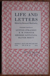Life and Letters Volume II, No. 13, June 1929
