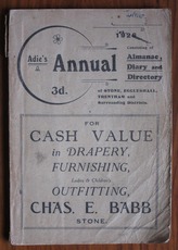 Adie's Annual consisting of Almanac, Diary & Directory of Stone, Eccleshall, Trentham & surrounding places
