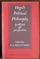 Hegel's Political Philosophy: Problems and Perspectives
