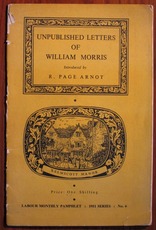 Unpublished Letters of William Morris: Labour Monthly Pamphlet 1951 series, no. 6
