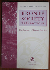 Brontë Society Transactions Volume 24 Part 2 October 1999
