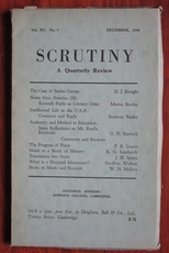 Scrutiny, A Quarterly Review: Vol. XV No 4 December, 1948
