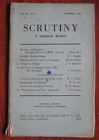 Scrutiny, A Quarterly Review: Vol. XV No 3 Summer, 1948
