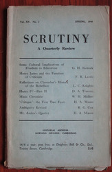 Scrutiny, A Quarterly Review: Vol. XV No 2 Spring, 1948
