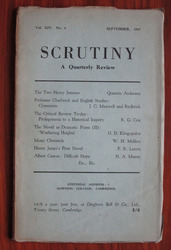 Scrutiny, A Quarterly Review: Vol. XIV No 4 September, 1947
