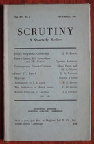 Scrutiny, A Quarterly Review: Vol. XV No 1 December, 1947
