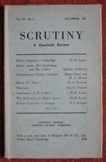 Scrutiny, A Quarterly Review: Vol. XV No 1 December, 1947
