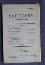 Scrutiny, A Quarterly Review: Vol. XI No 1 Summer, 1942
