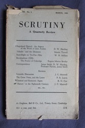 Scrutiny, A Quarterly Review: Vol. VIII No 4 March, 1940
