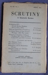 Scrutiny, A Quarterly Review: Vol. XII No 2 Spring, 1944

