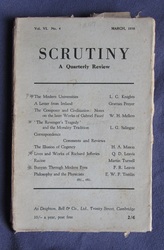 Scrutiny, A Quarterly Review: Vol. VI No 4 March, 1938
