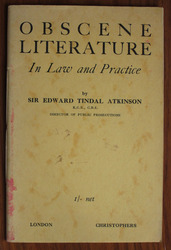 Obscene Literature in Law and Practice
