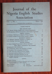 Journal of the Nigerian English Studies Association Vol. 2, No. 1
