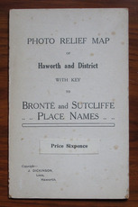 Photo Relief Map of Haworth and District with Key to Brontë and Sutcliffe Place Names
