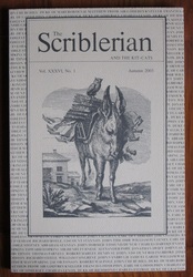 The Scriblerian and the Kit-Cats Vol. XXXVI,  No. 1, Autumn 2003
