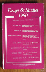 Essays and Studies 1980, Being Volume Thirty Three of the New Series of Essays and Studies Collected for the English Association
