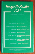 Essays and Studies 1981, Being Volume Thirty four of the New Series of Essays and Studies Collected for the English Association
