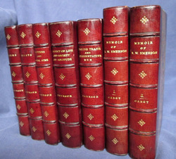 Ralph Waldo Emerson Works, Volumes II, III, IV, V VI and A Memoir of Ralph Waldo Emerson in 2 volumes
