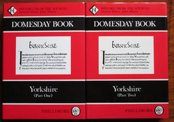 Domesday Book Yorkshire Part One and Part Two (two volumes)
