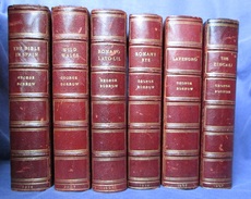 The Romany Rye, Lavengro, The Bible in Spain, The Zincali, Wild Wales and Romano Lavo-Lil - 6 volume set in half leather
