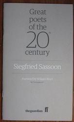 Great Poets of the 20th Century: Siegfried Sassoon
