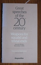 Great Speeches of the 20th Century: Weapons for Squalid and Trivial Ends, Aneurin Bevin, December 5 1956
