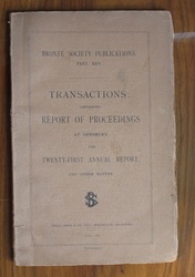 Brontë Society Transactions Part XXV 1915
