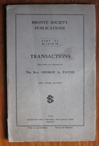 Brontë Society Transactions Part XL No. 5 of Vol. VII 1930
