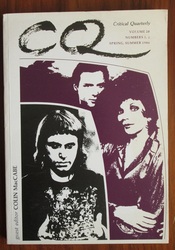 Critical Quarterly, Volume 28, Numbers 1 and 2, Spring and Summer 1986
