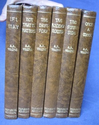 Six Volume Set of A. A, Milne's Essays, Stories, Plays etc  largely drawn from Punch - The Minerva Edition: Not That It Matters, The Days Play, The Sunny Side, Once A Week, The Holiday Round, If I May
