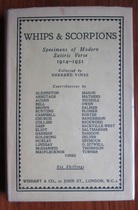 Whips and Scorpions: Specimens of Modern Satiric Verse 1914-1931
